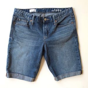 Gap Skinny Bermuda Denim Shorts